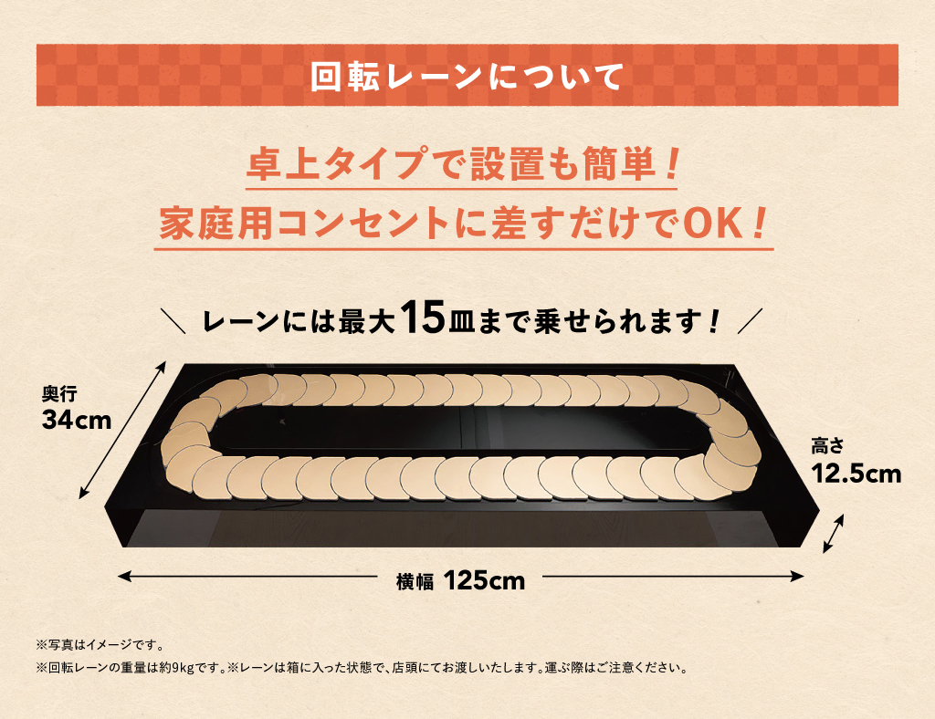 レンタル回転レーンについて